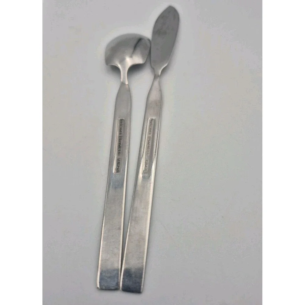 Vintage National Stainless Costellano Design 22 Piece setting Taiwan Jam Knife